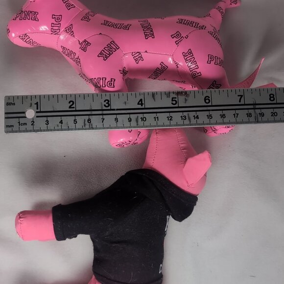 2 Victoria's Secret PINK Dog Plush Mini Stuffed Animal Canada Sweater RARE HTF - Picture 15 of 15